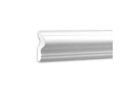 PROFHOME 151302F Flexible Wand- und Friesleiste Stuckleiste Zierleiste 2 m 200 cm x 2,5 cm x 6 cm Weiß