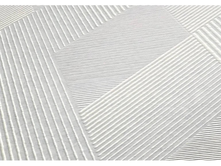PROFHOME 938731-GU Grafik Tapete Rauten Muster Matt Weiß 1,06 m x 25,00 m 26,50 m2 Weiß