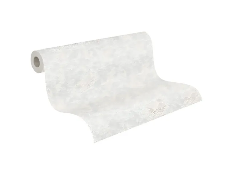PROFHOME 145215-GU Spachtel Putz Tapete Struktur Matt Weiß 1,06 m x 25,00 m 26,50 m2 Weiß