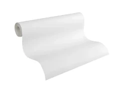 PROFHOME 311016-GU Struktur Tapete Spachteloptik Matt Weiß 0,53 m x 10,05 m 5,33 m2 Weiß