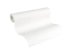 PROFHOME 260413-GU Struktur Tapete Uni Matt Weiß 0,53 m x 10,05 m 5,33 m2 Weiß