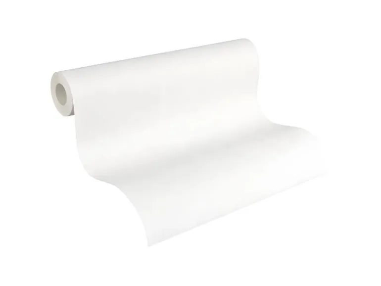 PROFHOME 260413-GU Struktur Tapete Uni Matt Weiß 0,53 m x 10,05 m 5,33 m2 Weiß