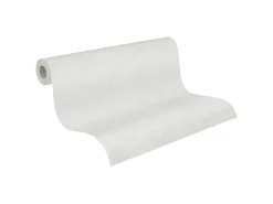 PROFHOME 573018-GU Struktur Tapete Abstrakt Matt Weiß 1,06 m x 25,00 m 26,50 m2 Weiß