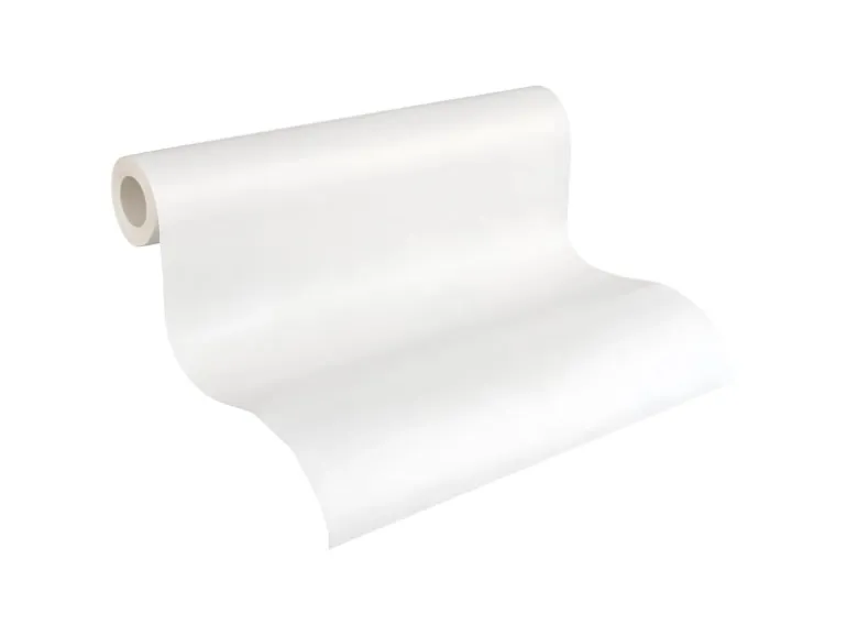PROFHOME 965615-GU Textiloptik Tapete Struktur Matt Weiß 0,53 m x 10,05 m 5,33 m2 Weiß