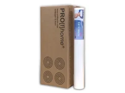 PROFHOME HomeVlies glatte überstreichbare Vliestapete Glattvlies Renoviervlies 1 Karton mit 4 Rollen 21 m2 Weiß