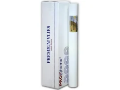 PROFHOME PremiumVlies 150 g Profi-malervlies Renoviervlies Vliestapete Weiß 1 Karton mit 4 Rollen 100 m2 Weiß