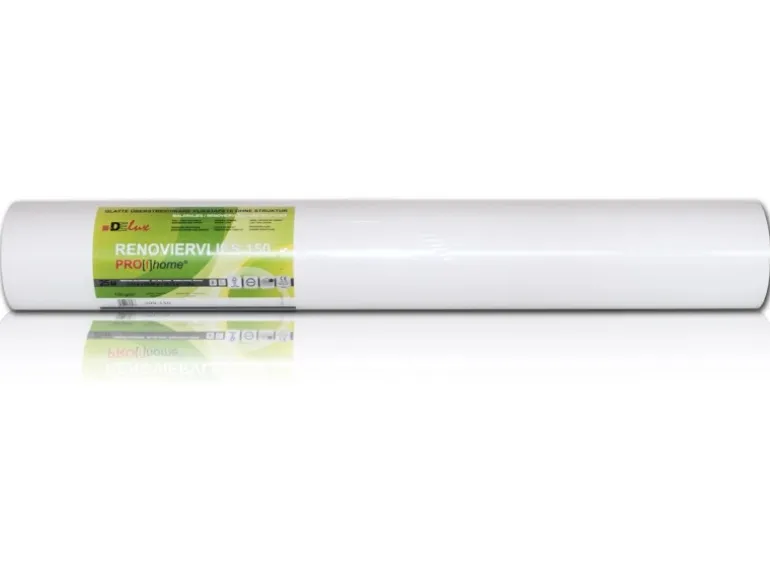 PROFHOME Renoviervlies 150 g Malervlies Anstrich-Vlies Weiß 1 Palette mit 80 Rollen 1500 m2 Weiß