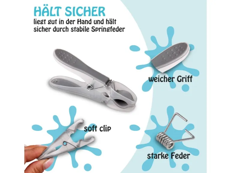 ProHome Wäscheklammern Anthrazit Rosa 40er Pack