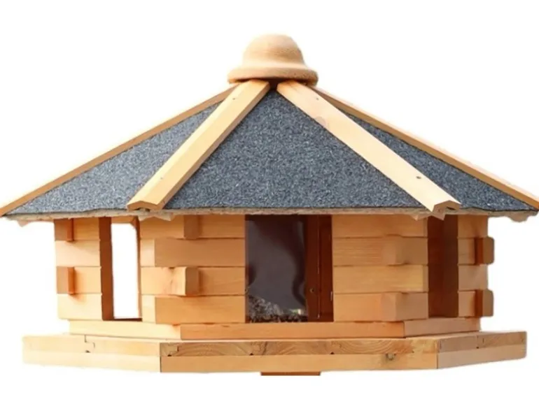 Promadino Vogelhaus Fehmarn aus Kiefernholz Ø 59 cm Höhe 38 cm ohne Fuß