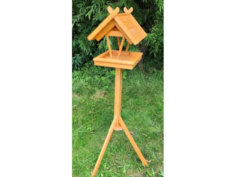 Promadino Vogelhaus Rhön mit Fußkreuzständer 38 cm x 141 cm x 36 cm