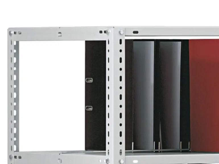 PROREGAL Aktenregal Schraubsystem Grundregal HxBxT 290 x 100 x 60 cm 9 Ebenen Fachlast 90 kg Mit Deckboden Beidseitig Nutzbar Verzinkt