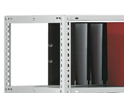 PROREGAL Aktenregal Schraubsystem Grundregal HxBxT 185 x 100 x 60 cm 6 Ebenen Fachlast 90 kg Mit Deckboden Beidseitig Nutzbar Lichtgrau
