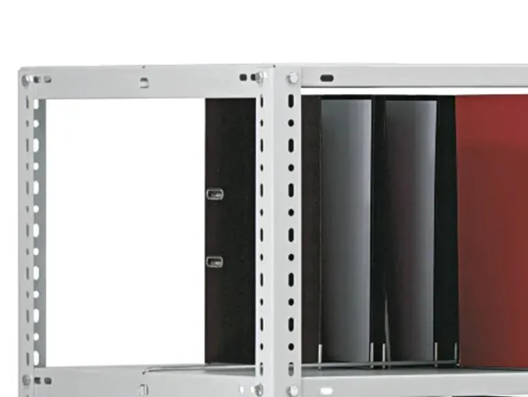 PROREGAL Aktenregal Schraubsystem Grundregal HxBxT 185 x 75 x 60 cm 6 Ebenen Fachlast 90 kg Mit Deckboden Beidseitig Nutzbar Verzinkt