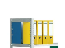 PROREGAL Aktenregal Schraubsystem Grundregal HxBxT 220 x 100 x 60 cm 6 Ebenen Fachlast 90 kg Ohne Deckboden Beidseitig Nutzbar Verzinkt