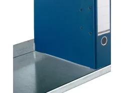 PROREGAL Aktenregal Schraubsystem Grundregal HxBxT 220 x 100 x 30 cm 6 Ebenen Fachlast 60 kg Ohne Deckboden Einseitig Nutzbar Lichtgrau