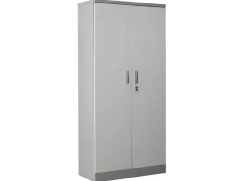 PROREGAL Aktenschrank Beetle 4 Fachböden HxBxT 195 x 92 x 42 cm Grau & Weiß