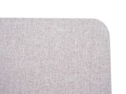 Proregal Akustik-Tischtrennwand HxBxT 60x65x2 cm Doppelwandig Stoff Grau Büro-Sichtschutz Schreibtisch Pinnwand