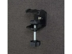 Proregal Akustik-Tischtrennwand HxBxT 60x65x2 cm Doppelwandig Stoff Braun-Grau Büro-Sichtschutz Schreibtisch Pinnwand