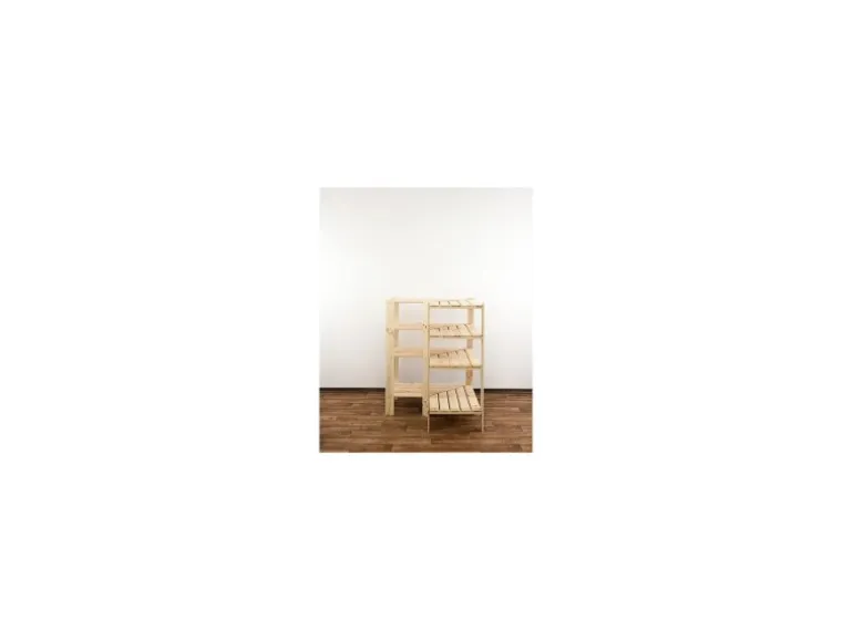 PROREGAL Eckregal Woodland HxBxT 115 x 85 x 50 cm Fachlast 120 kg 4 Fachboden Kiefernholz Natur