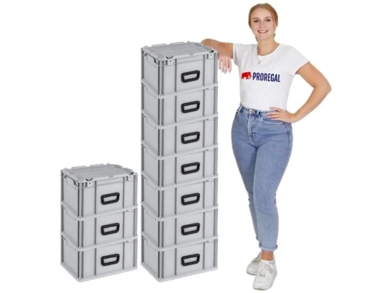 PROREGAL Eurobox Nextgen Portable HxBxT 235x 30 x 40 cm 20 Liter Eurobehälter Transportbox Transportbehälter Stapelbehälter