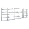 PROREGAL Fachbodenregal Proximo Stecksystem 250 x 450 x 32 cm 7 Ebenen Beidseitig Verzinkt