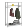 PROREGAL Garderobenregal Schraubsystem Grundregal HxBxT 200 x 130 x 60 cm Fachlast 100 kg Lichtgrau