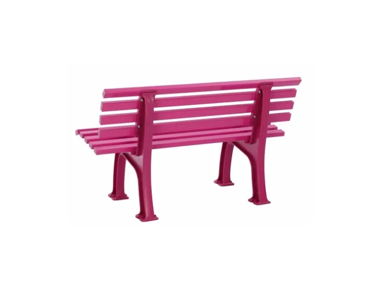 PROREGAL Gartenbank Antigua 2 Sitzer Flieder HxBxT 74 x 120 x 54 cm Witterungskunststoff & UV Beständiger Kunststoff Parkbank Sitzbank