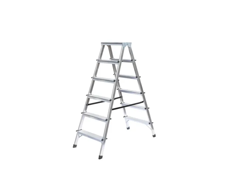 PROREGAL Haushaltsleiter Beidseitig Begehbar 2 x 6 Stufen