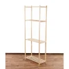 PROREGAL Holzregal Timbercraft HxBxT 170 x 65 x 28,5 cm Fachlast 35 kg 4 Fachboden 1,4 cm Dickes Kiefernholz Natur