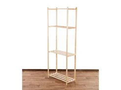 PROREGAL Holzregal Timbercraft HxBxT 170 x 65 x 28,5 cm Fachlast 35 kg 4 Fachboden 1,4 cm Dickes Kiefernholz Natur