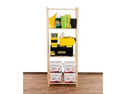 PROREGAL Holzregal Timbercraft HxBxT 170 x 65 x 28,5 cm Fachlast 35 kg 4 Fachboden 1,4 cm Dickes Kiefernholz Natur