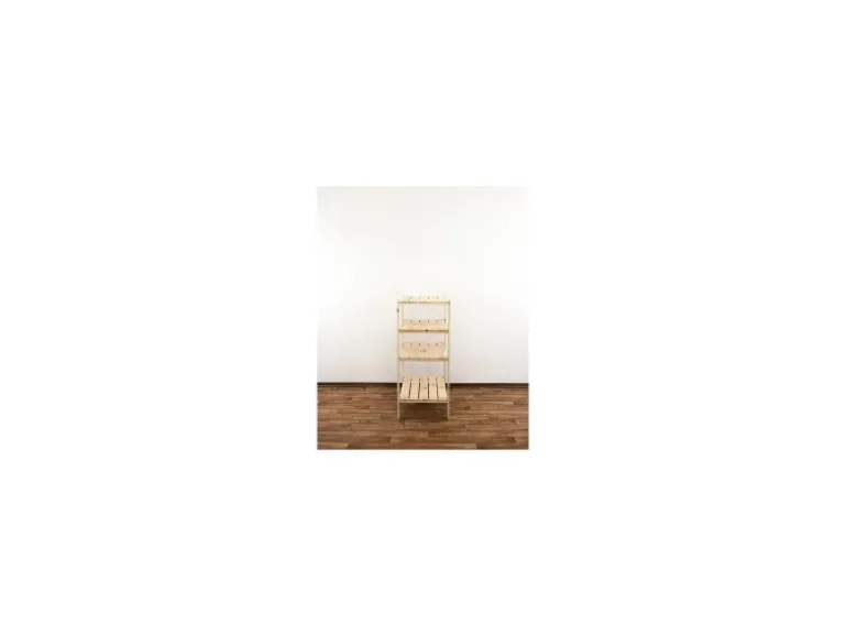 PROREGAL Holzregal Woodland HxBxT 115 x 80 x 50 cm Fachlast 120 kg 4 Fachboden Kiefernholz Natur