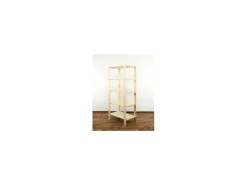 PROREGAL Holzregal Woodland HxBxT 166,4 x 80 x 50 cm Fachlast 120 kg 5 Fachboden Kiefernholz Natur
