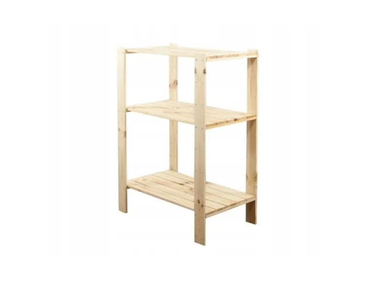 PROREGAL Holzregal Woodland HxBxT 115 x 80 x 50 cm Fachlast 120 kg 3 Fachboden Kiefernholz Natur