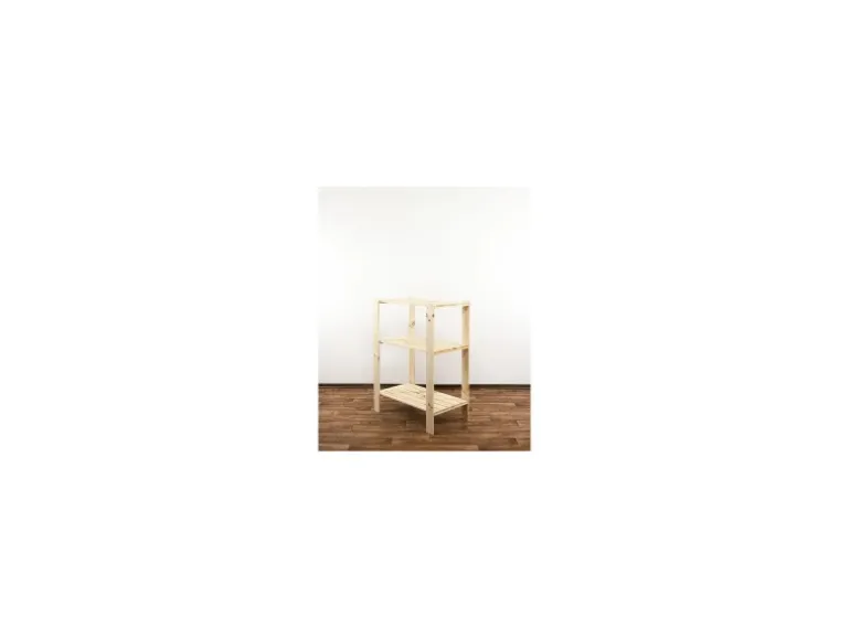 PROREGAL Holzregal Woodland HxBxT 115 x 80 x 50 cm Fachlast 120 kg 3 Fachboden Kiefernholz Natur