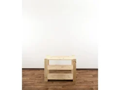 PROREGAL Holzregal Woodland HxBxT 64 x 80 x 50 cm Fachlast 120 kg 3 Fachboden Kiefernholz Natur