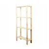 PROREGAL Holzregal Woodland HxBxT 166,4 x 80 x 50 cm Fachlast 120 kg 4 Fachboden Kiefernholz Natur