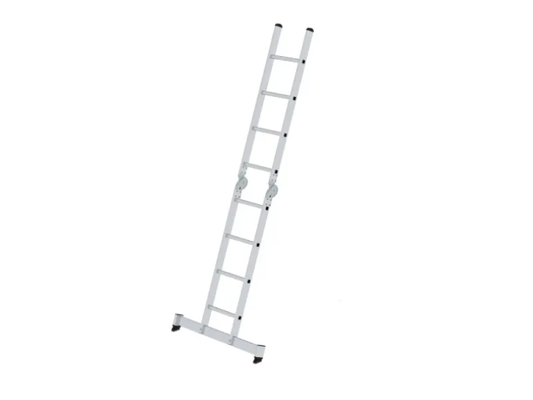PROREGAL Klappleiter 2-Teilig mit Traverse 2 x 4 Sprossen