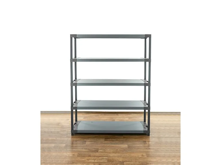 PROREGAL Kunststoffregal Grey Bear Tall HxBxT 180 x 140 x 46 cm Fachlast 70 kg Grau