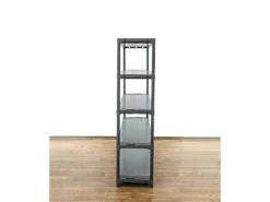 PROREGAL Kunststoffregal Grey Bear Tall HxBxT 180 x 140 x 46 cm Fachlast 70 kg Grau