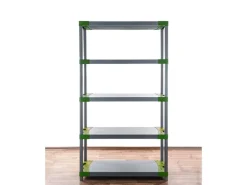 PROREGAL Kunststoffregal Big Grey Bear Tall HxBxT 180 x 90 x 46 cm Fachlast 160 kg Grau/Grün