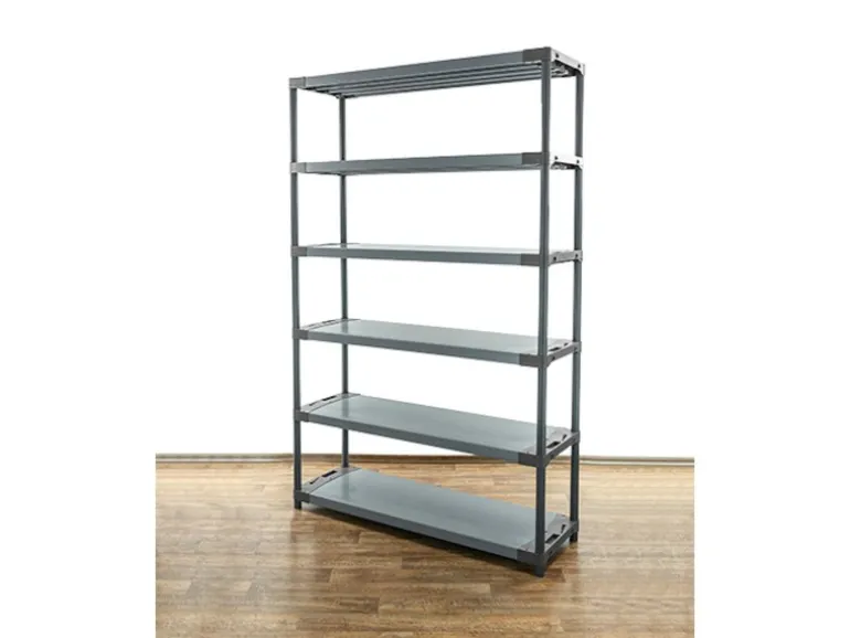 PROREGAL Kunststoffregal Big Grey Bear Extra-Tall HxBxT 220 x 150 x 46 cm Fachlast 120 kg Grau