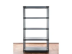 PROREGAL Kunststoffregal Grey Bear Tall HxBxT 180 x 80 x 46 cm Fachlast 120 kg Grau