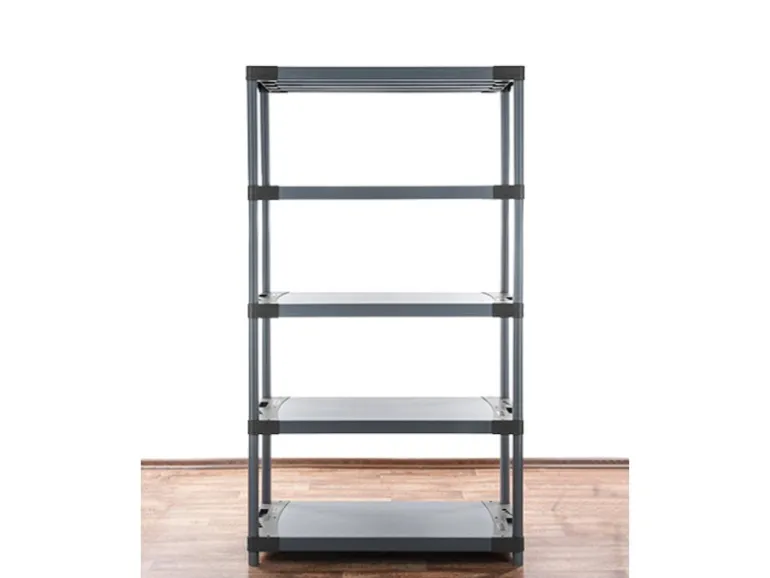 PROREGAL Kunststoffregal Grey Bear Tall HxBxT 180 x 80 x 46 cm Fachlast 120 kg Grau