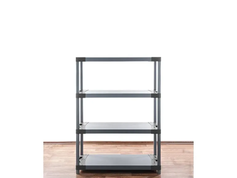 PROREGAL Kunststoffregal Big Grey Bear Low HxBxT 138 x 80 x 46 cm Fachlast 160 kg Grau