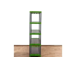 PROREGAL Kunststoffregal Big Grey Bear Tall HxBxT 180 x 120 x 46 cm Fachlast 160 kg Grau/Grün