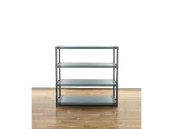 PROREGAL Kunststoffregal Big Grey Bear Low HxBxT 138 x 150 x 46 cm Fachlast 120 kg Grau