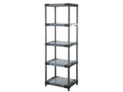 PROREGAL Kunststoffregal Big Grey Bear Tall HxBxT 180 x 70 x 46 cm Fachlast 160 kg Grau