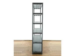 PROREGAL Kunststoffregal Grey Bear Extra-Tall HxBxT 220 x 140 x 46 cm Fachlast 70 kg Grau