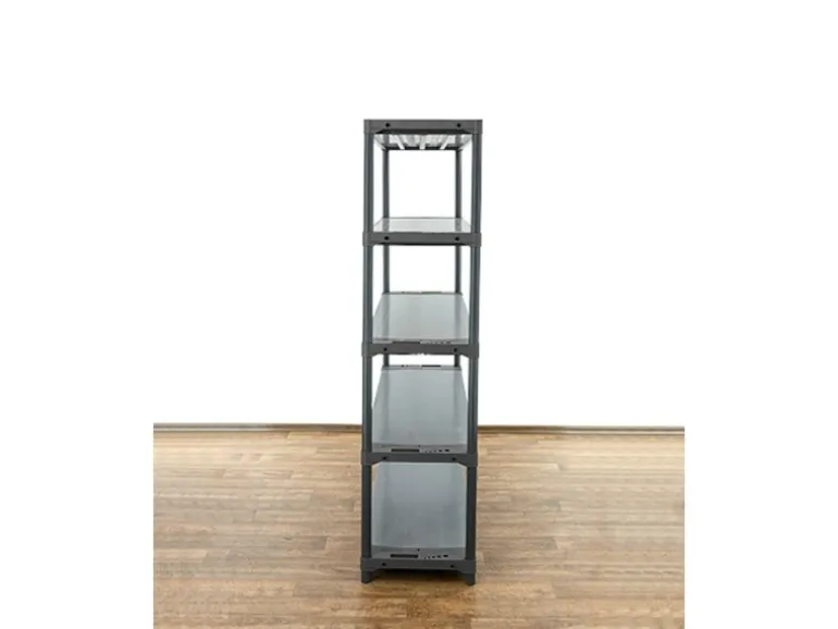PROREGAL Kunststoffregal Big Grey Bear Tall HxBxT 180 x 130 x 46 cm Fachlast 120 kg Grau